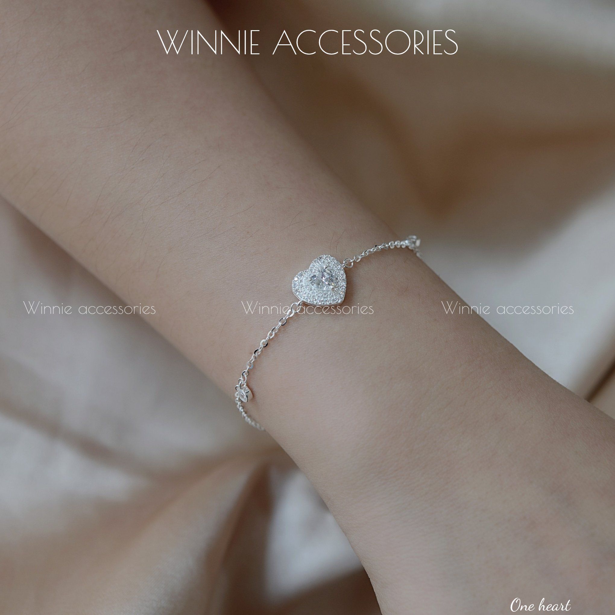  Lắc tay Bạc S925 One heart 