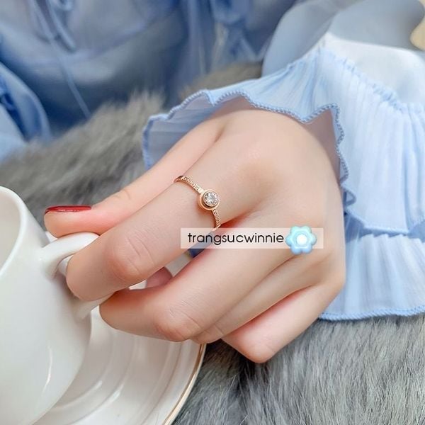  Nhẫn titan Hạt đậu Basic 