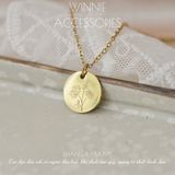  Dây chuyền titan Be You Birth month flower 