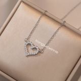  Dây chuyền titan Bling heart 