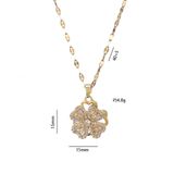  Dây chuyền titan Clover đá VG 