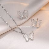  Hoa tai titan Crystal butterfly 