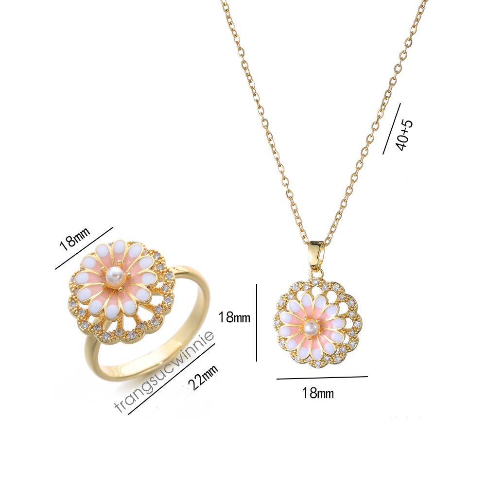  Dây chuyền titan Hoa cam 