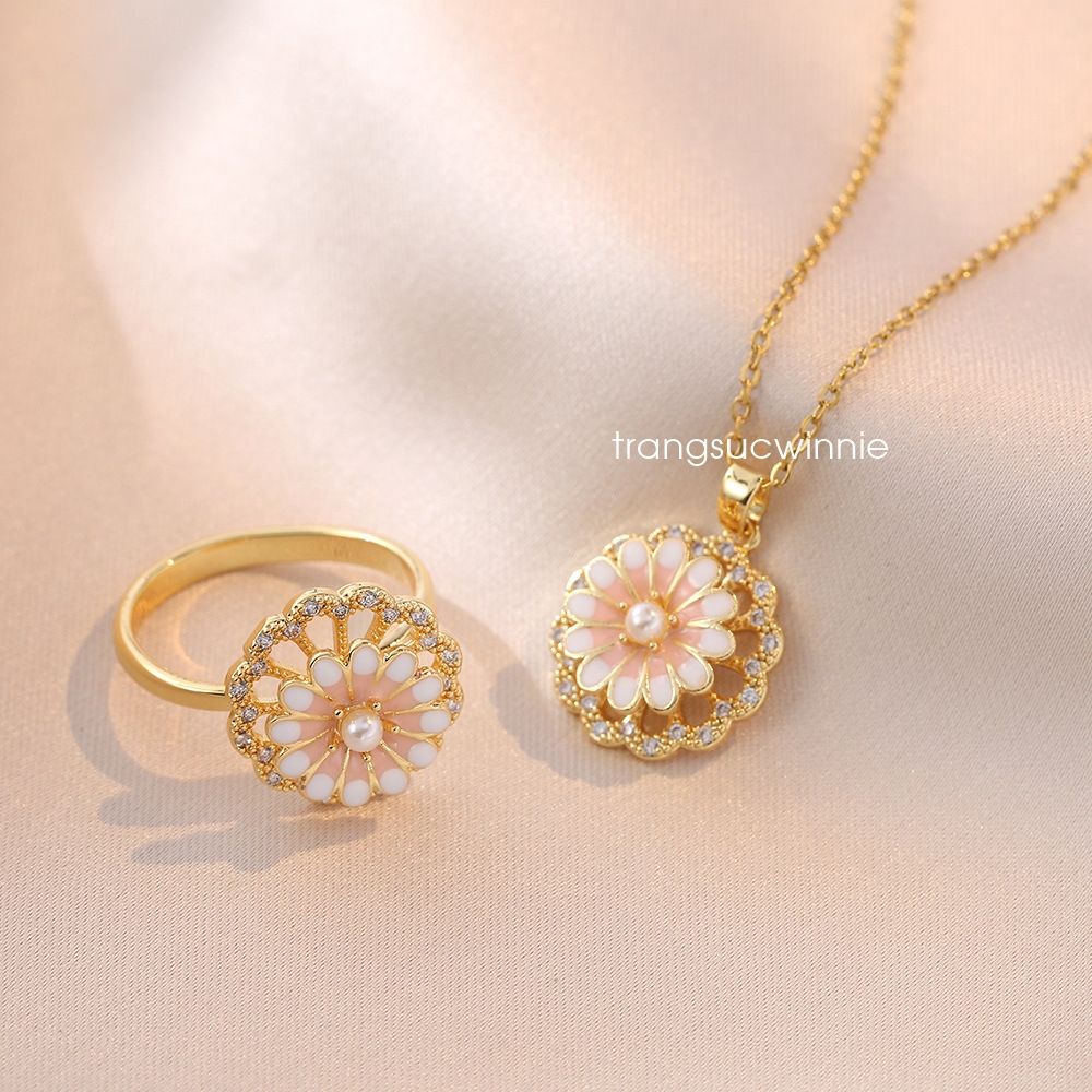  Dây chuyền titan Hoa cam 