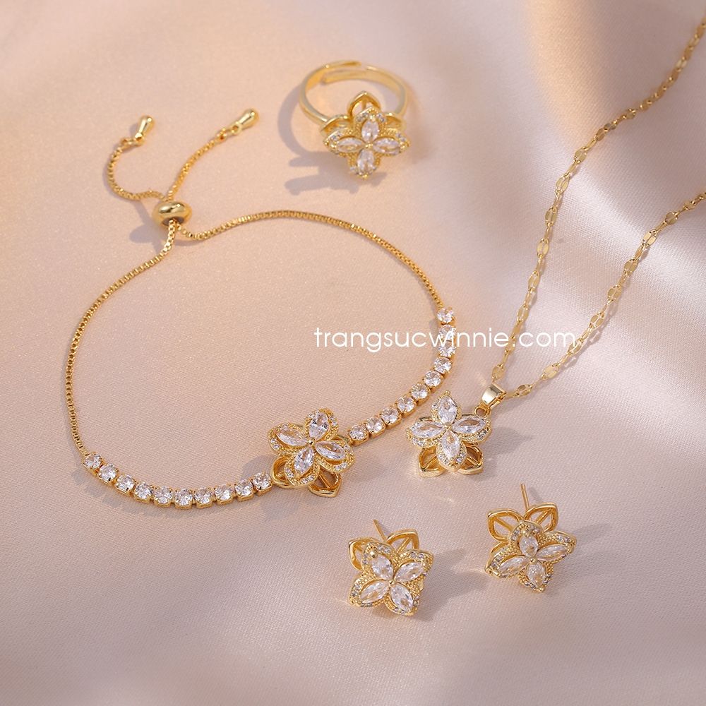  Lắc tay titan Hoa xoay VG 