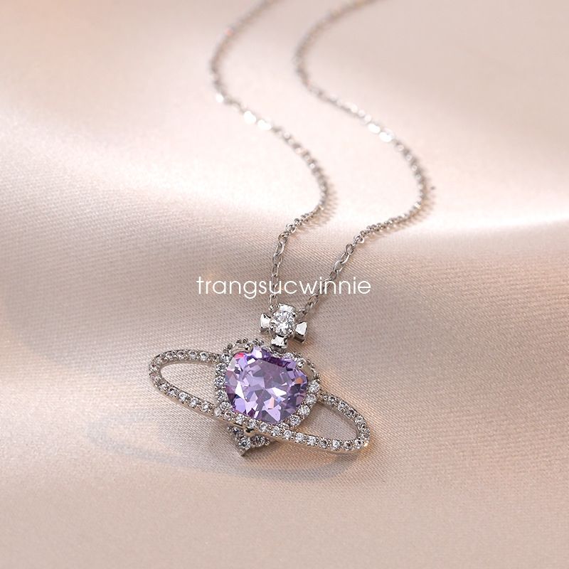  Dây chuyền titan Vivienne tím 