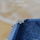  Nhẫn Bạc S925 Bướm Tim 