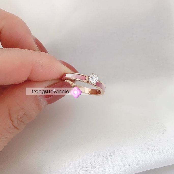  Nhẫn titan Pink Nacre 