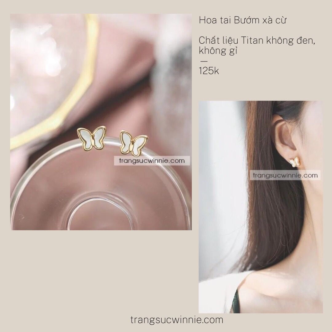  Hoa tai titan Bướm xà cừ 