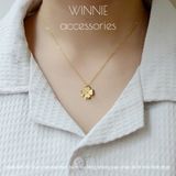  Dây chuyền titan Twin clover 