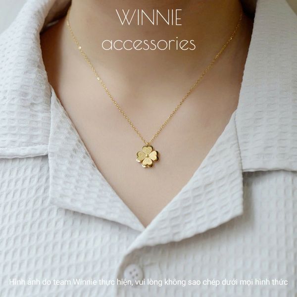  Dây chuyền titan Twin clover 
