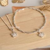  Charm Bạc S925 Hoa viền 