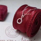 Charm Bạc S925 Circle twin 