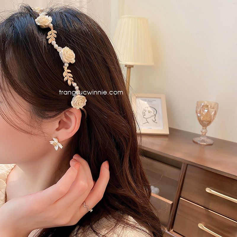  Cài tóc Hoa hồng Pháp 