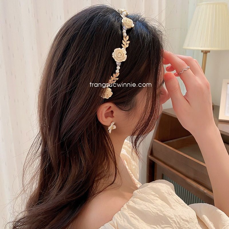  Cài tóc Hoa hồng Pháp 