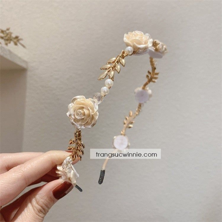  Cài tóc Hoa hồng Pháp 