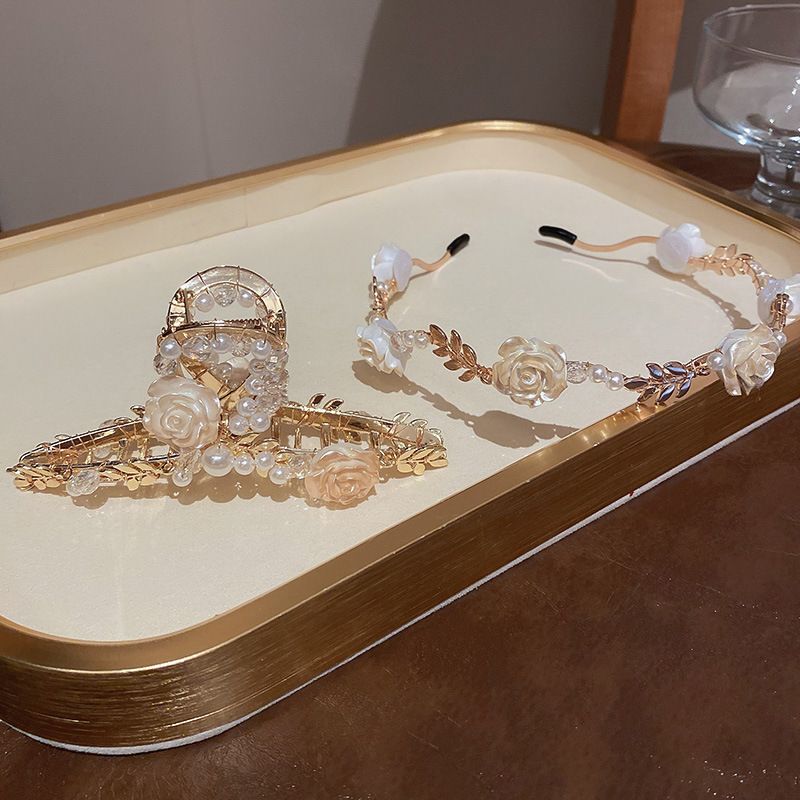  Cài tóc Hoa hồng Pháp 