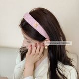  Cài tóc Tweed min hồng 