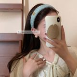  Cài tóc Tweed min xanh 