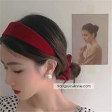  Cài tóc nhung đỏ SET 