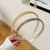  Cài tóc pha lê xám 