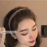  Cài tóc pha lê xám 