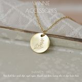  Dây chuyền titan Be You Birth month flower 