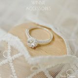  Nhẫn Bạc S925 Halo Crown 