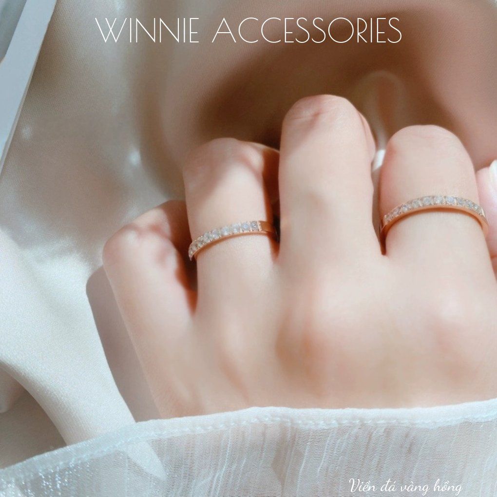  Nhẫn titan Viền đá VH 