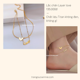  Lắc chân titan Layer Love 