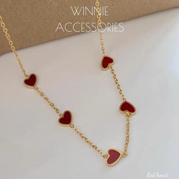  Dây chuyền Titan Red heart 
