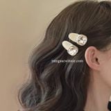  Kẹp tóc Chic trắng (set 2 cái) 