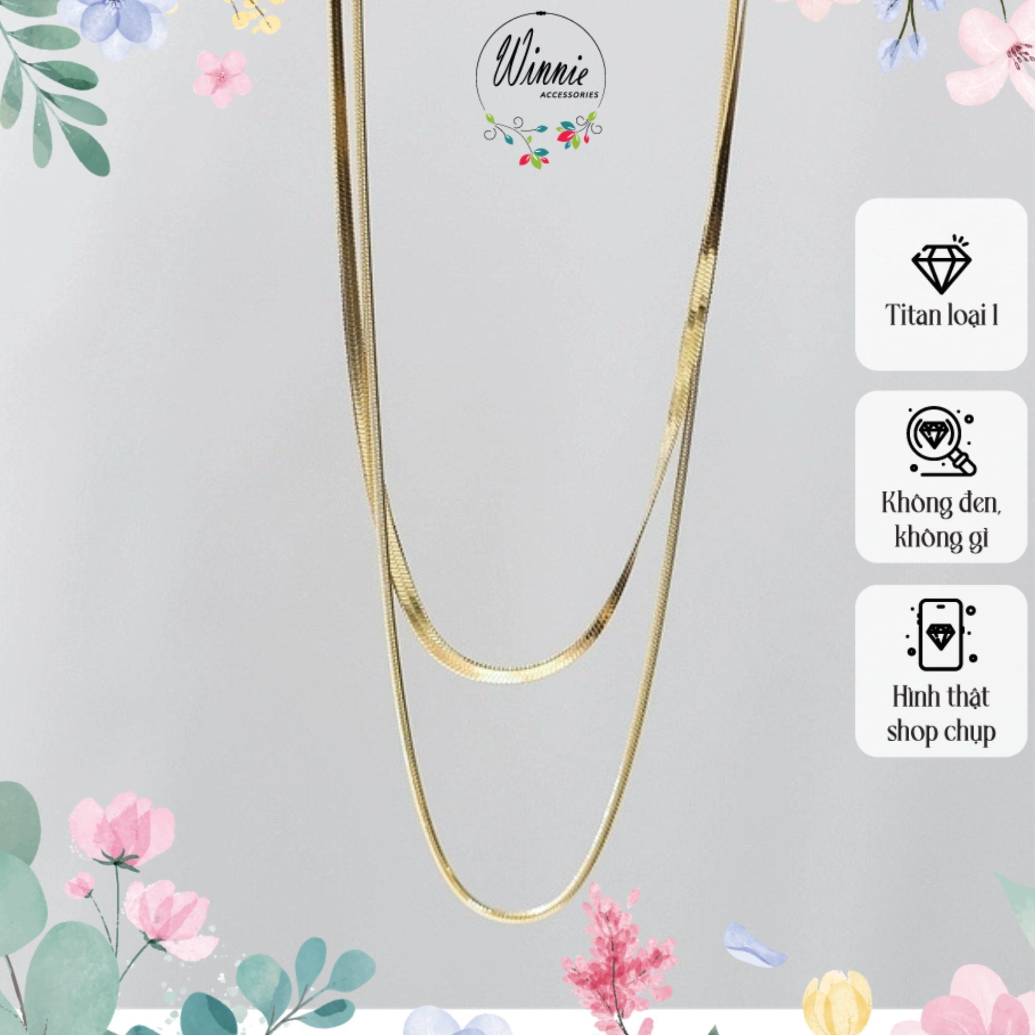  Dây chuyền titan Layer CK 
