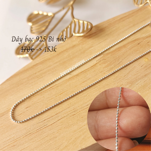  Dây chuyền Bạc S925 Bi nhỏ 