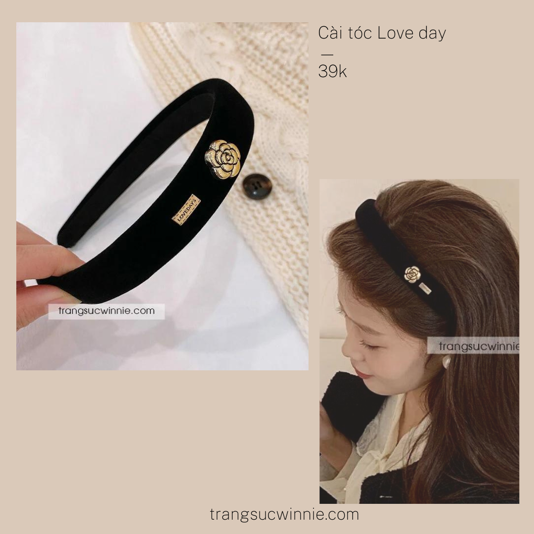  Cài tóc love day 