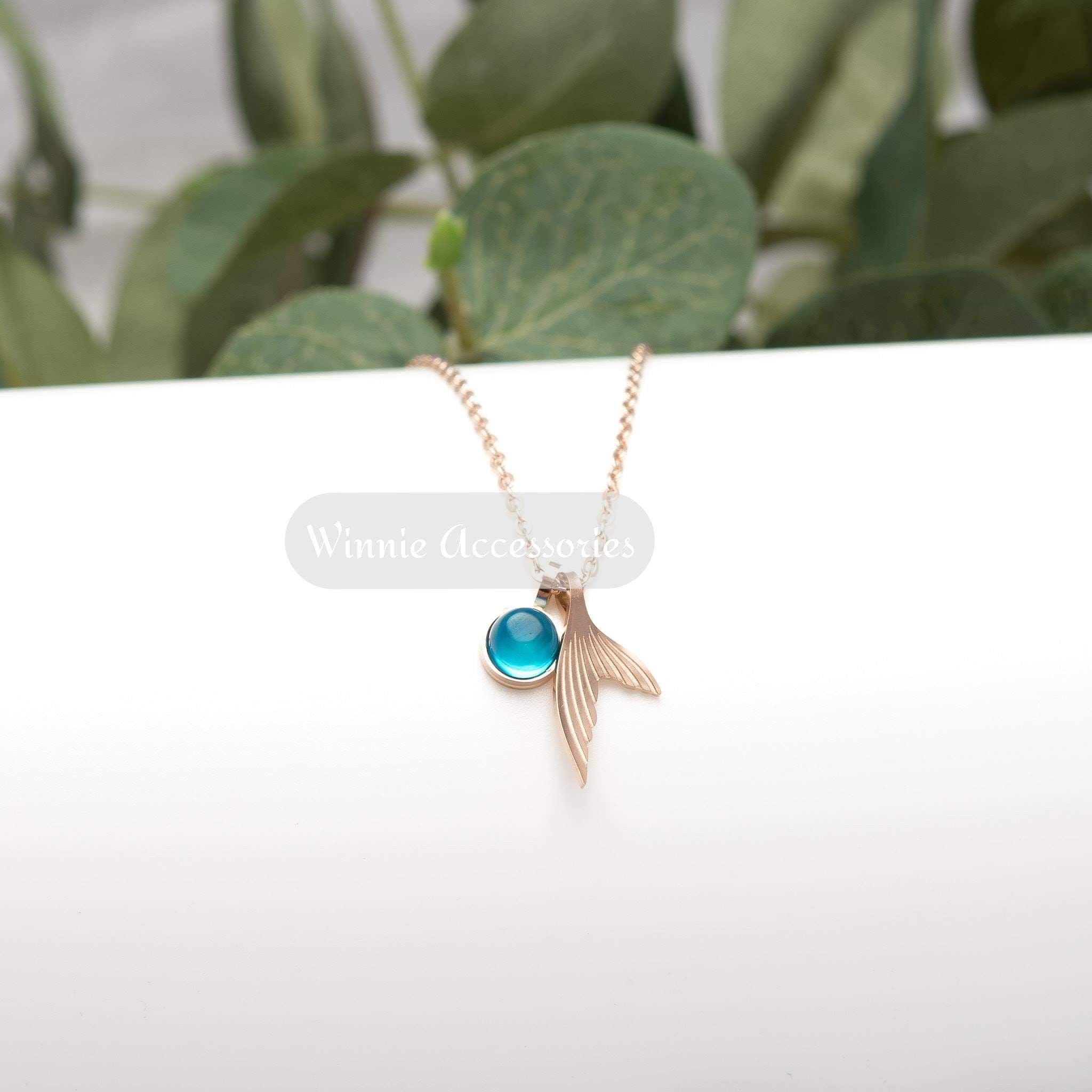  Dây chuyền titan Aquamarine 