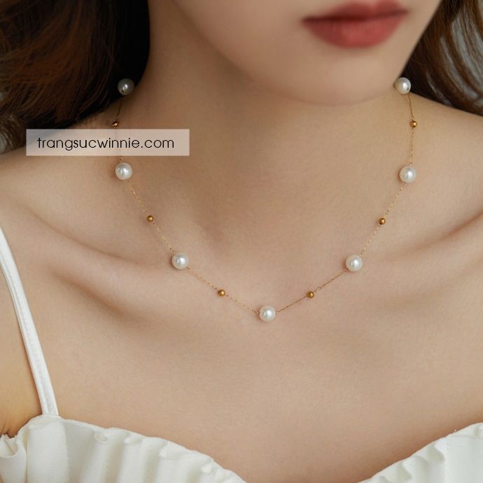  Dây chuyền Bi pearl 