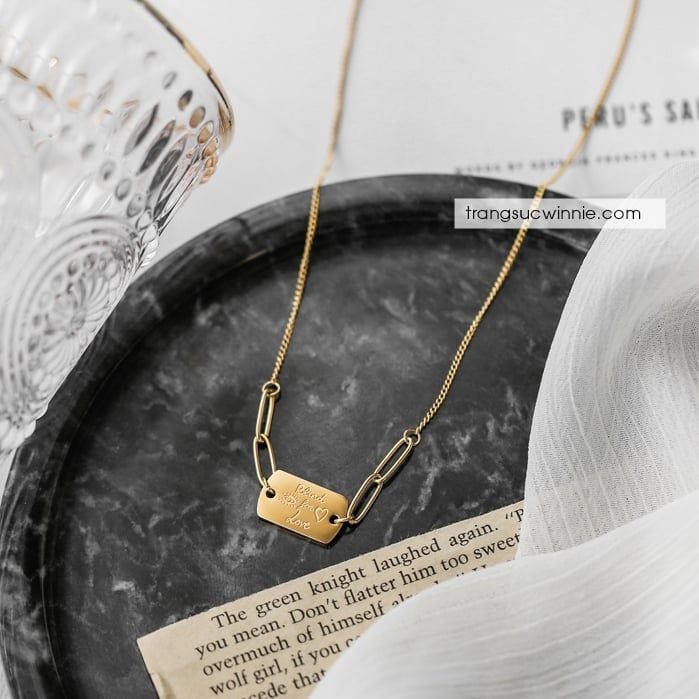  Dây chuyền titan Blind for love 