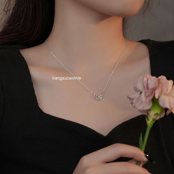 Dây chuyền Bạc S925 Bướm Pastel 