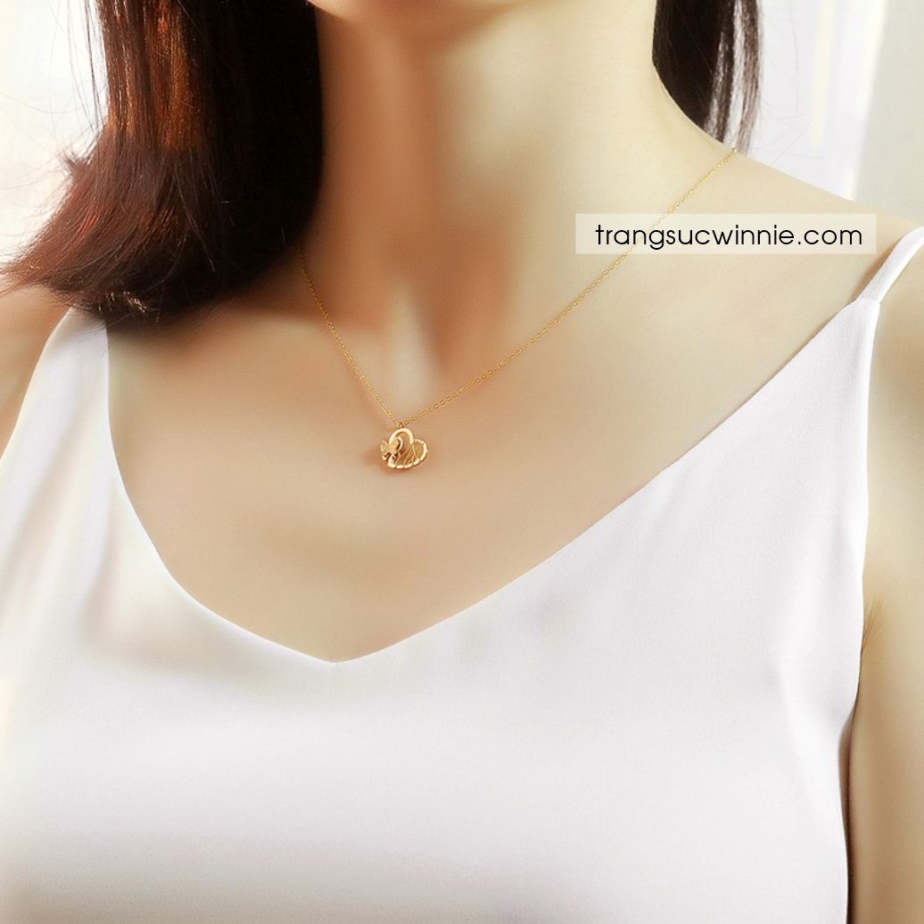  Dây chuyền titan Bướm tim VG 