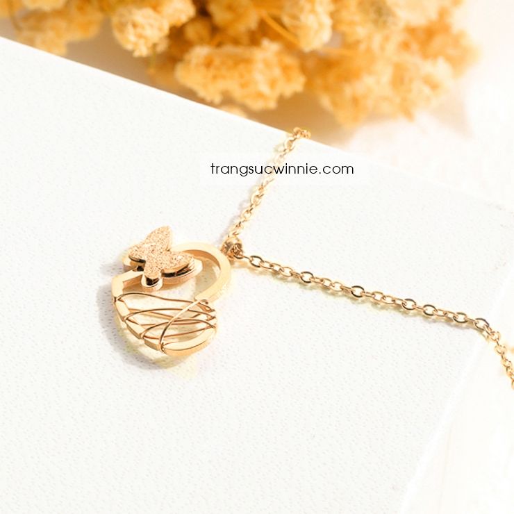 Dây chuyền titan Bướm tim VG 