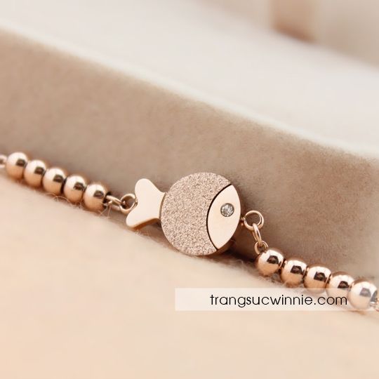  Dây chuyền titan cá 