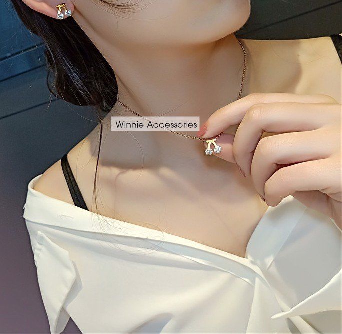  Dây chuyền titan cherry 