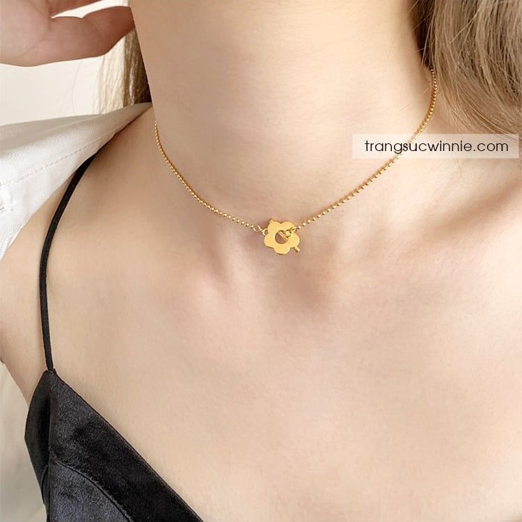  Dây chuyền titan Cherry Blossom 