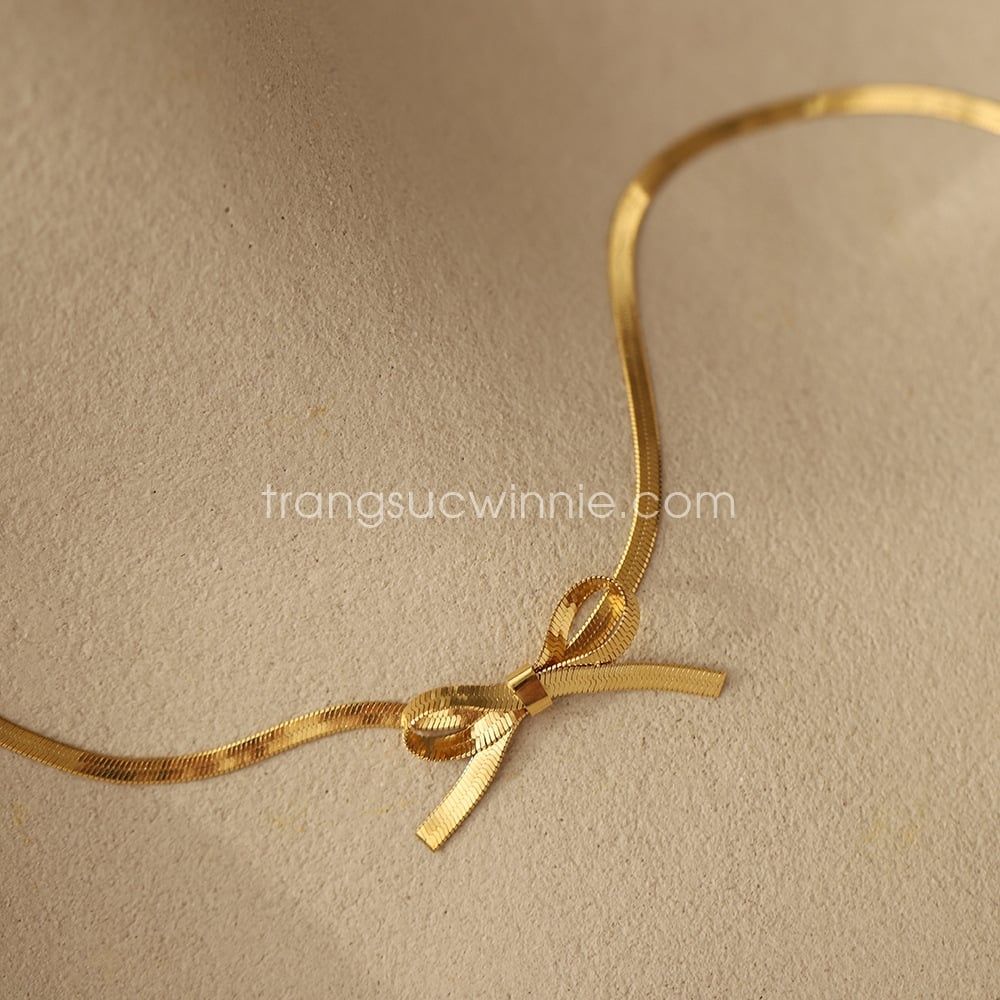  Dây chuyền titan CK bow VG 