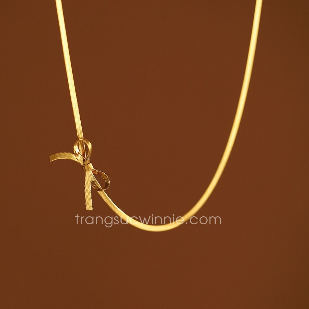  Dây chuyền titan CK bow VG 