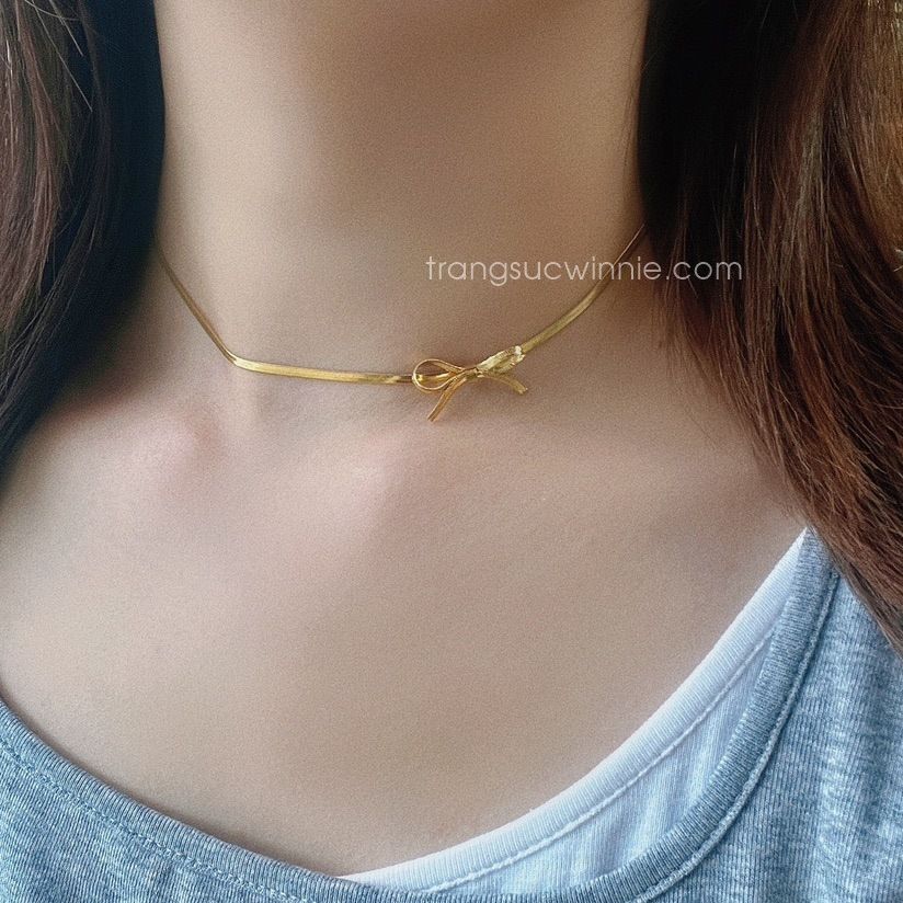 Dây chuyền titan CK bow VG 