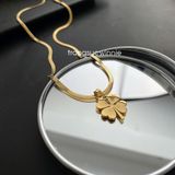  Dây chuyền titan CK clover sọc VG 