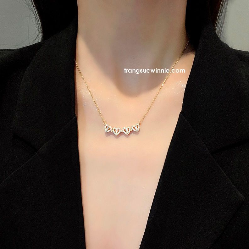  Dây chuyền titan Clover nam châm B 