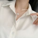  Dây chuyền titan Clover sọc B 